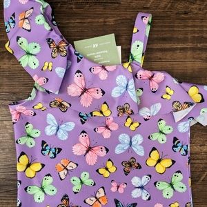H&M Kids Swim One Piece - Purple with Colorful Butterflies
